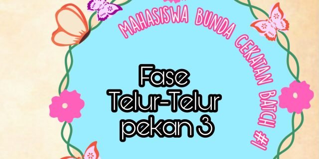 Bunda Cekatan – Pekan #3 dalam Fase Telur-Telur : Ilmu yang Efektif